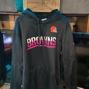 Browns Breast Cancer Awareness Hoodie Size L